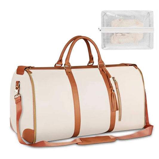 Elegant Foldable Women's Travel Leather Bag – Stylish, Spacious, and Ready for Every Journey