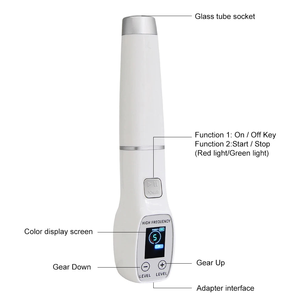 Darsonval High Frequency Facial Machine – 6-in-1 | Anti-Acne, Wrinkle Reduction & Skin Rejuvenation